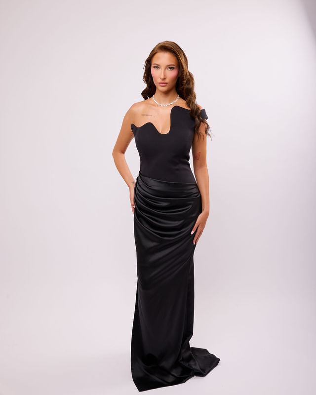 nala satin dress SO ONLINE AU Women's Wet-look Crinkle Maxi Dress, Cinnamon, AU14 US10